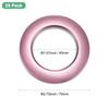 METERXITY Curtain Inner Diameter Plastic Curtain Ring Clips Eyelet Nanoscale Quiet Roman Rings for Home Drapery Grommets 25-Pack Grommets, 1-9/16"