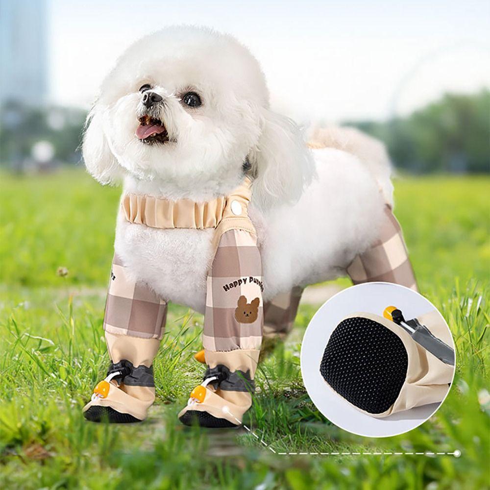 Vollbein-Schutz Haustier Spaziergang Ausgehosen Verstellbare Hunde Stiefel Leggings Frühling Sommer