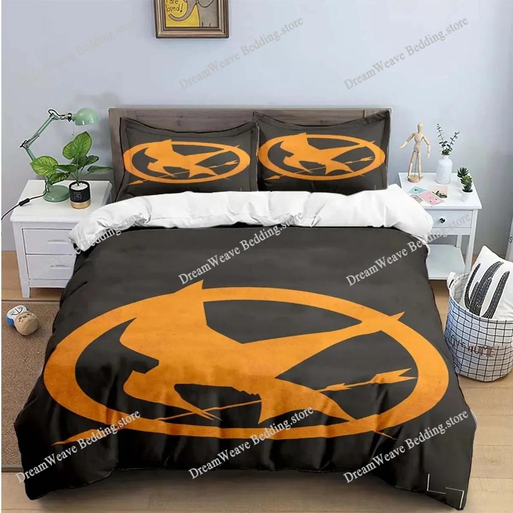 The Hunger Games Fashion Anime 3d Digital Printing Bedding Set Duvet Cover Comforter Bed Youth Kids Girl Boys Gift Home Textiles