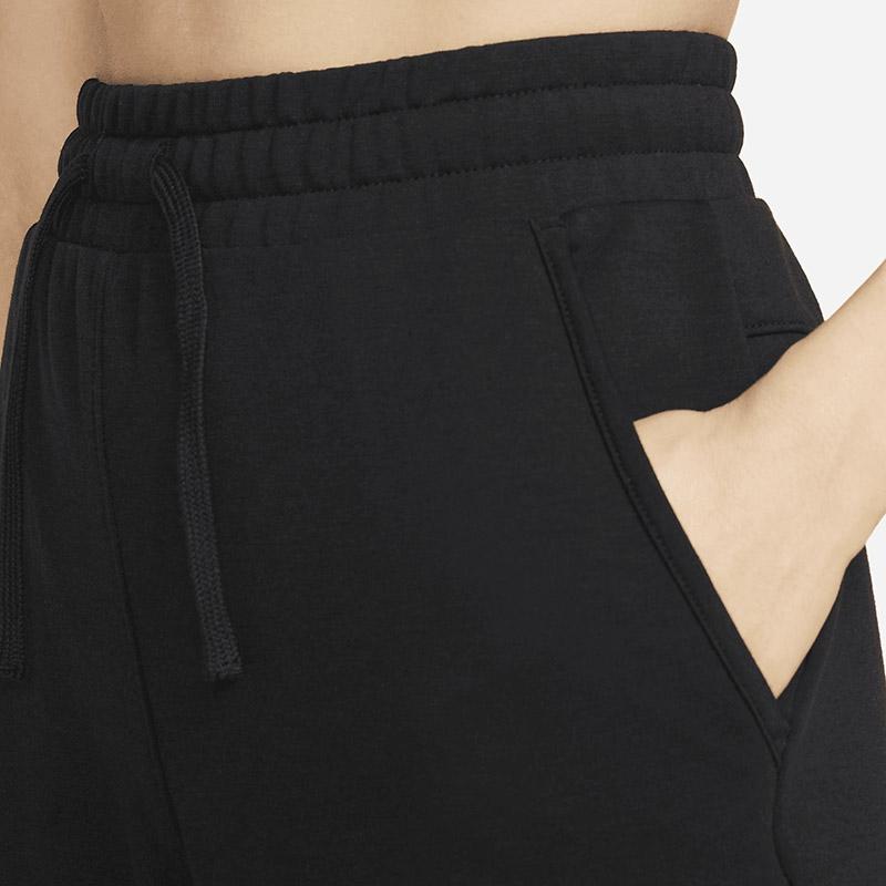 Nike Logo Print Slim Fit Drawstring Sports Pants Women Bottoms Black DM7038-010