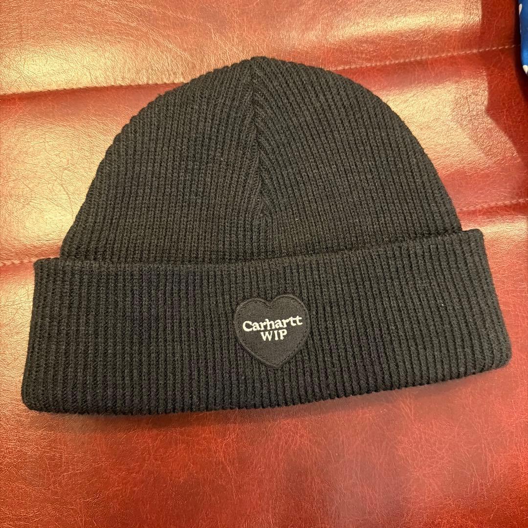 Used Carhartt WIP Black Knit Hat Beanie