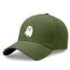 Ghost Print Baseball Cap - Unisex Adjustable Lightweight Hat With Soft Fabric Perfect For Casual Outings & Halloween Season Polyester