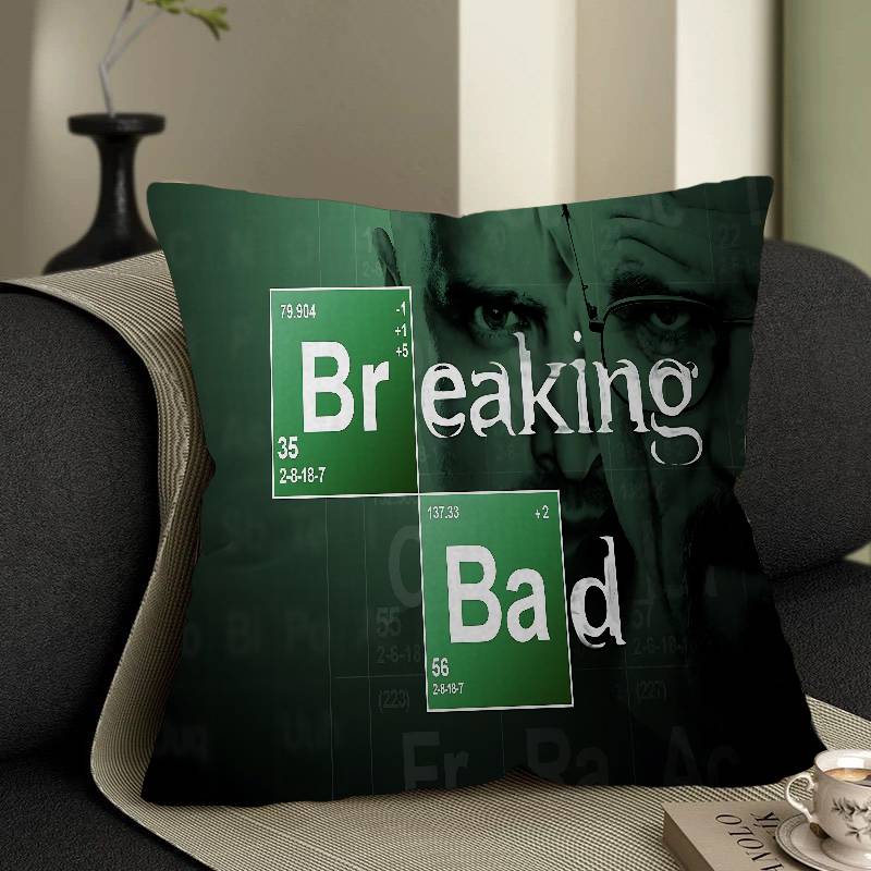 BBreaking Bad Cushion Cover Inches Farmhouse Decor Home Throw Pillow Covers For Couch Decorations