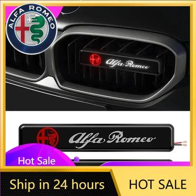 Car Stickers For Alfa Romeo 1Pcs Car Front Hood Grille Emblem Badge Decorative LED Light For Alfa Romeo 159 Giulietta Giulia 147