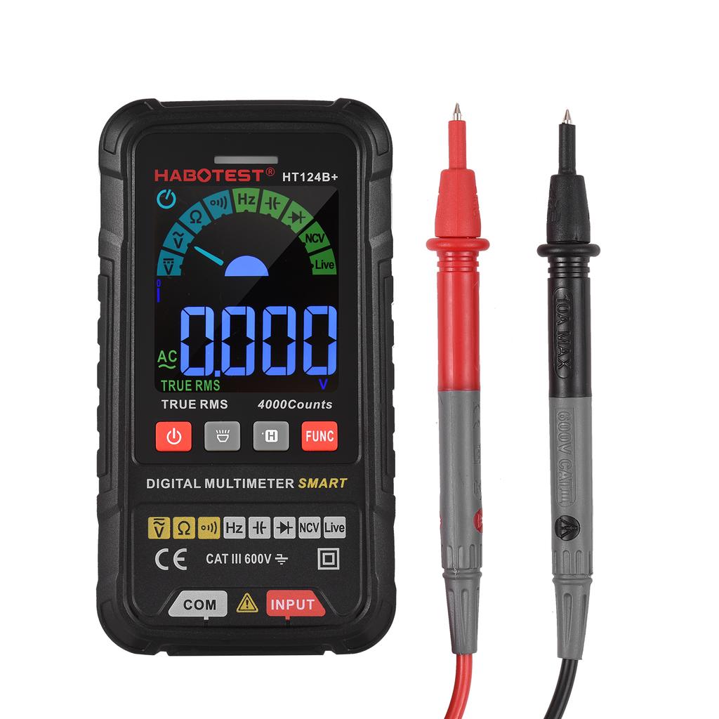 HABOTEST HT124B+ Multimeter 4000 zählt True RMS Smart Digital Multimeter 600 V AC/DC Spannung