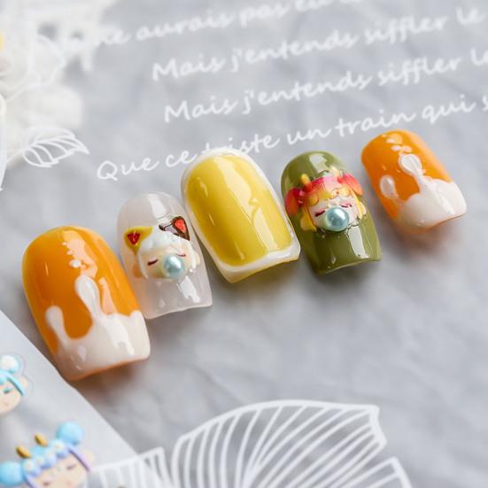 3D Effect Back Glue Nail Pearl Sticker Mini Beauty DIY Nail Art Decoration Manicure Accessory for Makeup