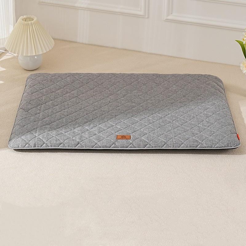 

Winter Dog Bed Mat Washable Dog Crate Pad Pet Kennel Beds with Anti-Slip Bottom Dog Sleeping Mattress for Medium Large Dogs L 72X45X3CM светло-серый