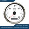 KUS 85mm Tachometer RPM Gauge Meter with Hour Meter 0-3000 RPM 0-4000RPM 0-6000 RPM 0-8000 RPM 12V/24V with Backlight for Car