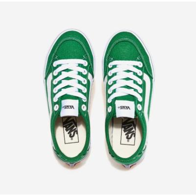 Stance Green White Core Classic Slip On Checkerboard Canvas Shoes
