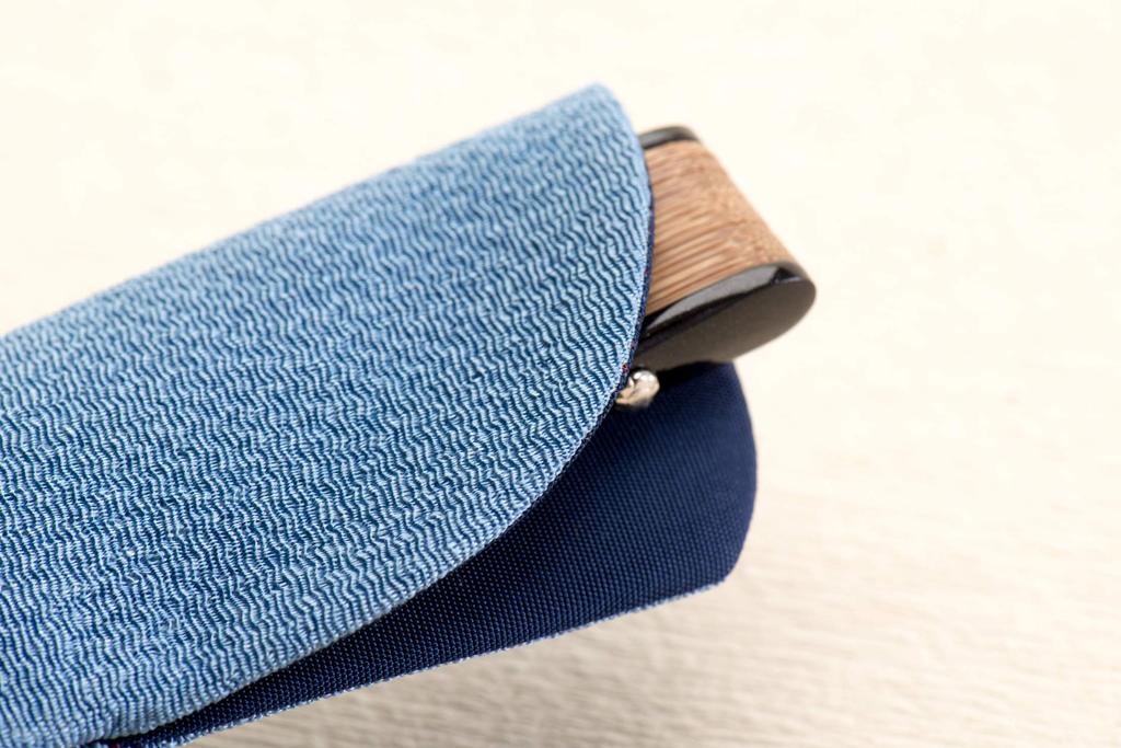 Kyoto Geibido Folding Fan Case, 23.5cm, Gradient Design, Men's, Japanese Item, Made In Japan (Golden Brown)