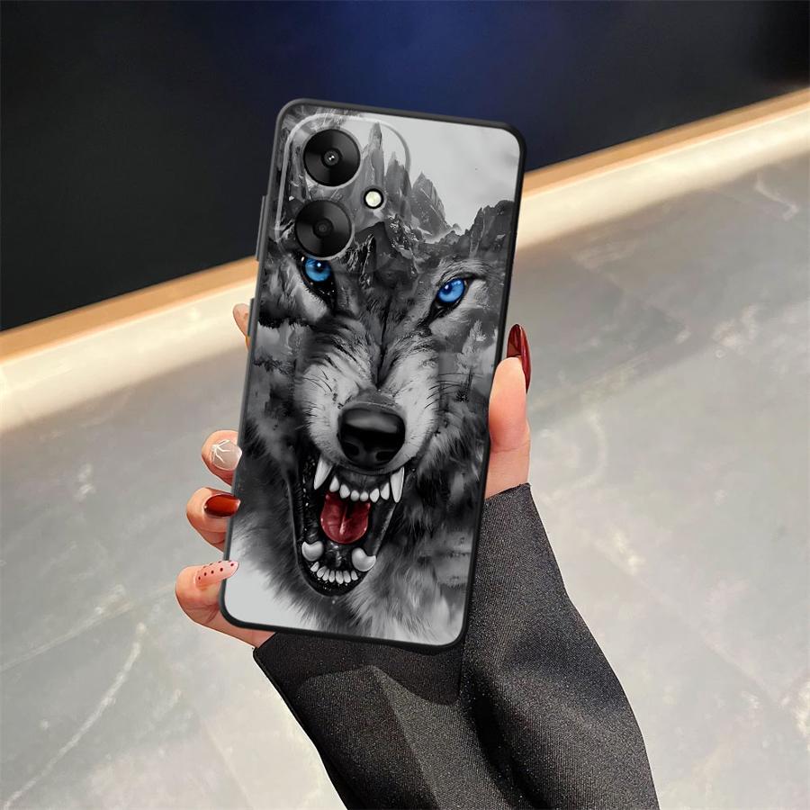 Funda Phone Cover Case for Xiaomi Redmi K40 K80 Pro 10 A3 12C A4 A1 A2 Plus A5 13C 9 14C Cool Animal Tiger Lion