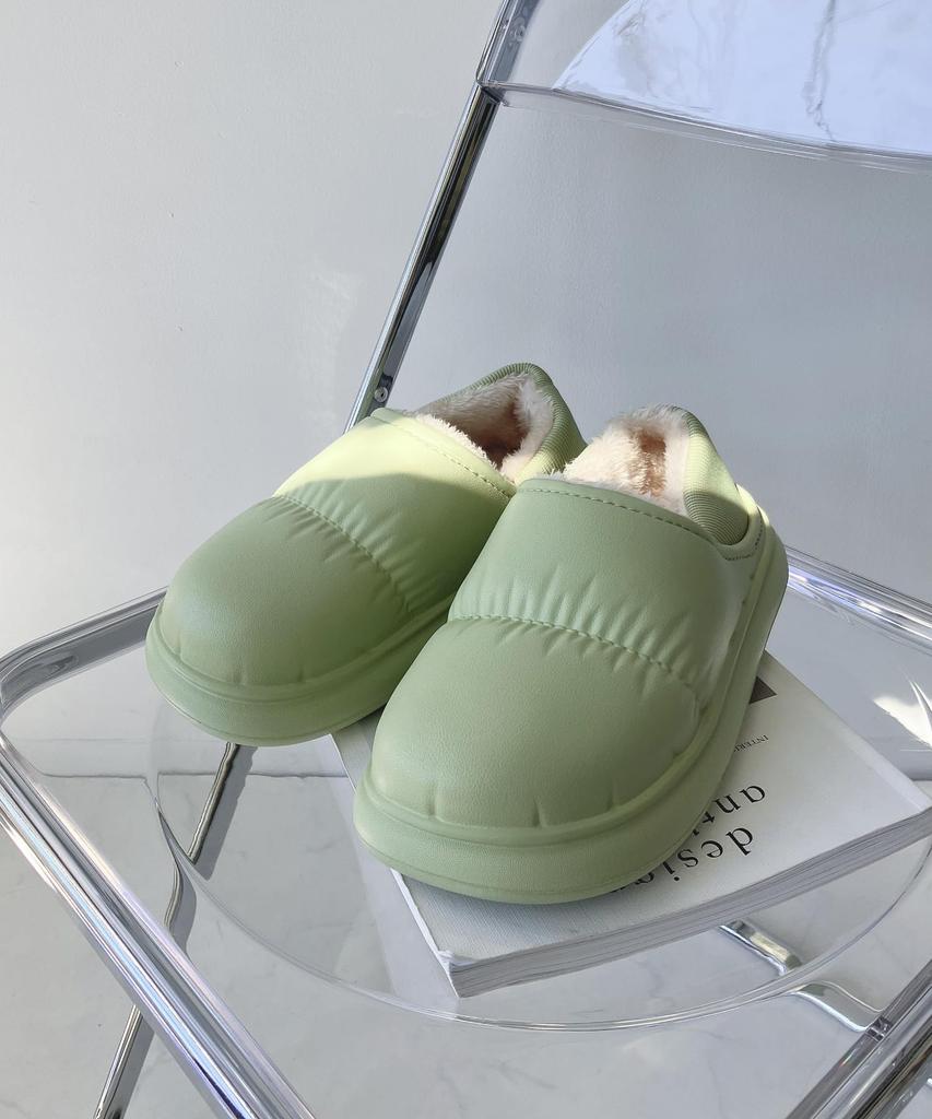 KNOW AS Airy Warm Room Shoes for Outdoor Size M [AS plus] Shoes, Wear, Mint,