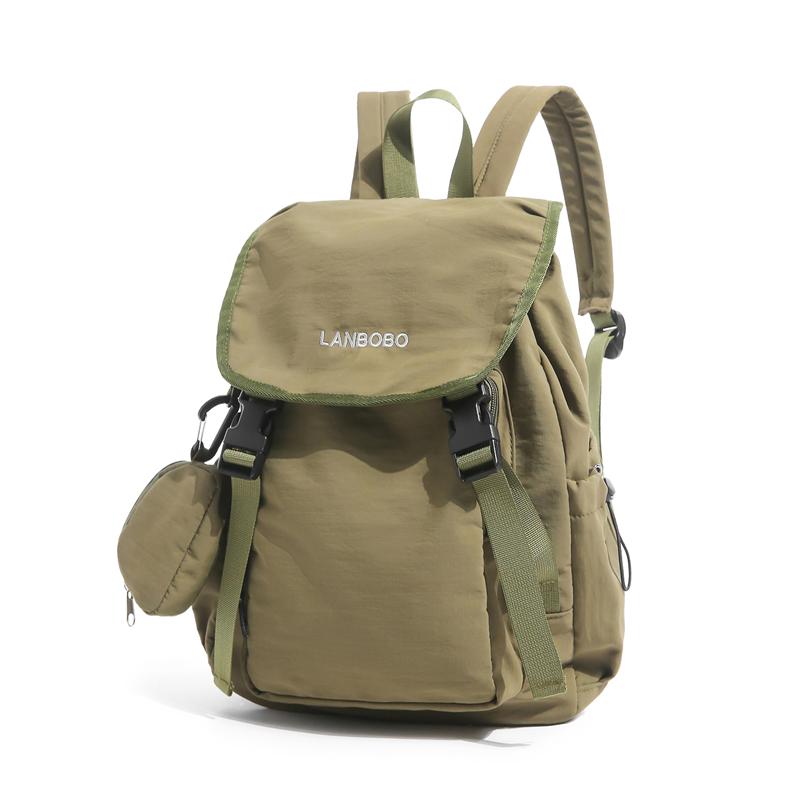Large Capacity Backpack Letter Embroidery Student Schoolbag