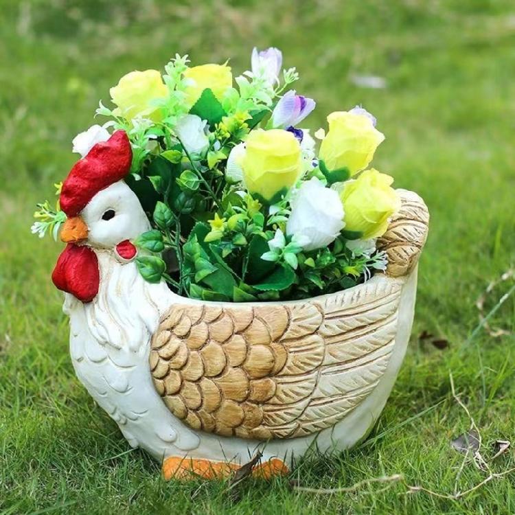 Rooster Shaped Silicone Vase Mold Perfect for Crafts and Home Decorations
