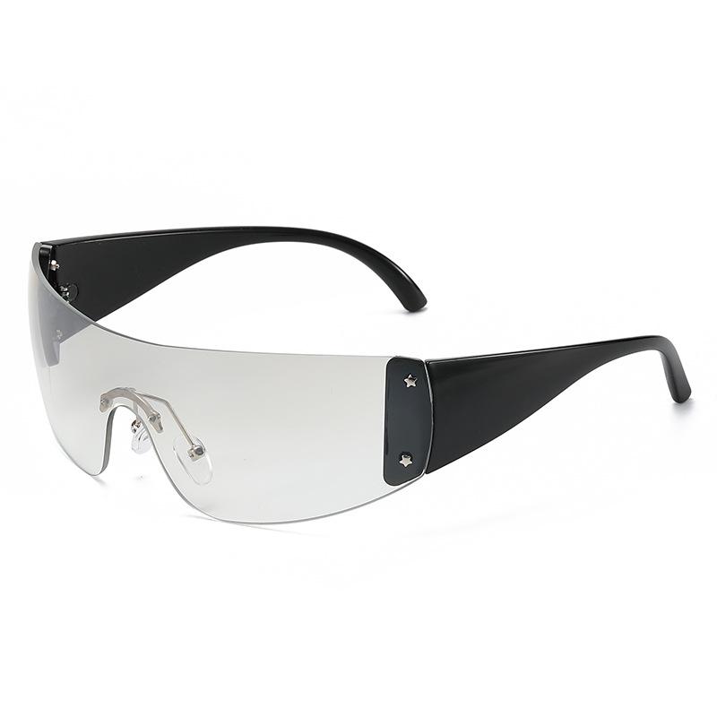 Y2K Women's One-Piece Fashion Sunglasses - Large Frame, European & American Style