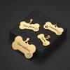 Personalisierte Hundemarke aus Edelstahl, individuell graviert, Knochen-Hundeanhänger für Haustierhalsband, Edelstahl-Hunde-ID-Namensschild, Geschenk für Haustier