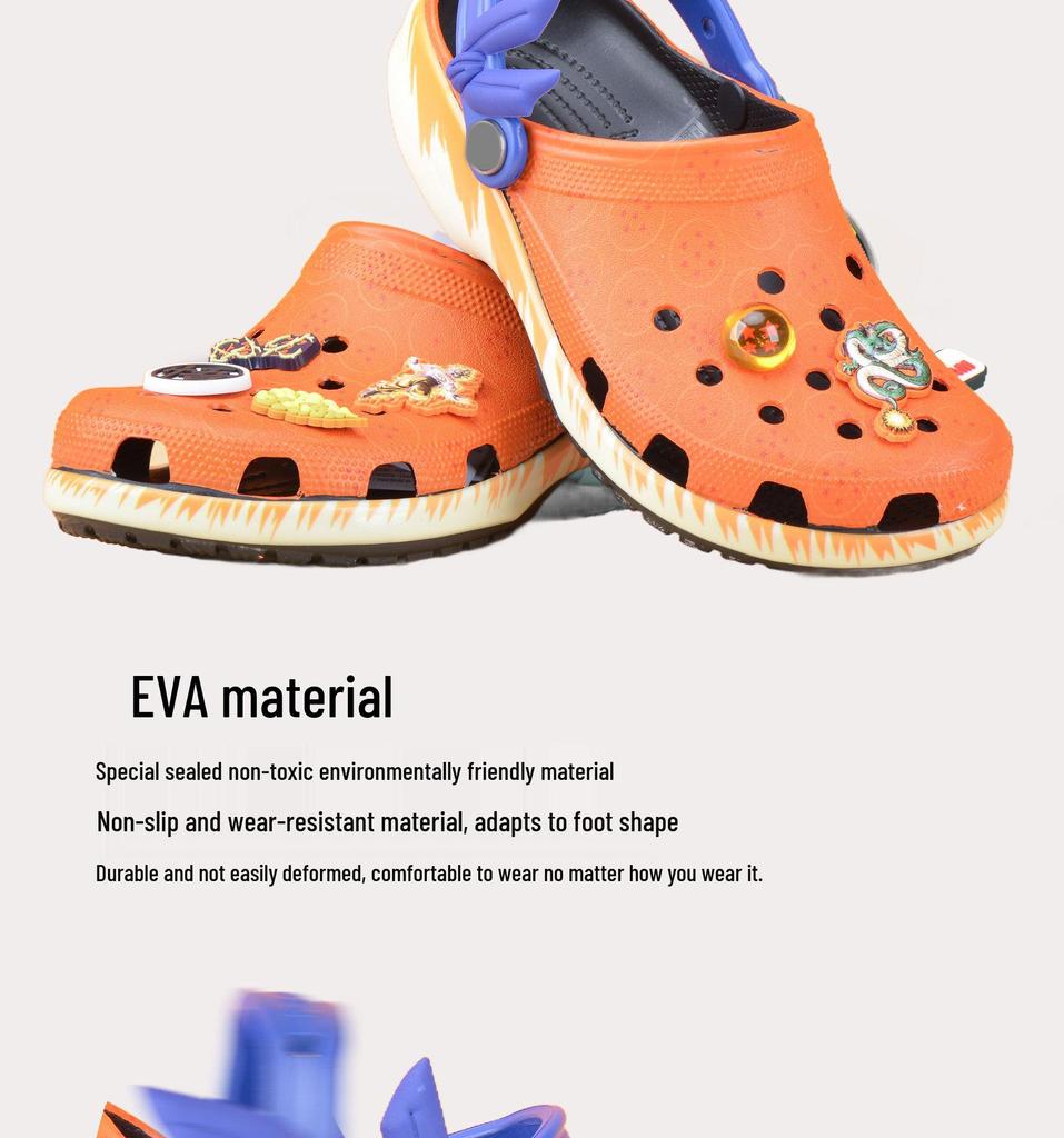 Dragon Ball Goku Kids Non-Slip Beach Clog Sandals