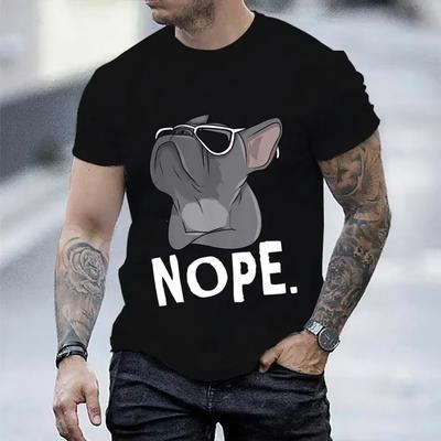 Francouzský buldoček Ne Potisk Trička Hiphop Streetwear Oblečení Oversize Trička pro Ženy Muže Módní Oblečení Muži Ženy Y2k Top