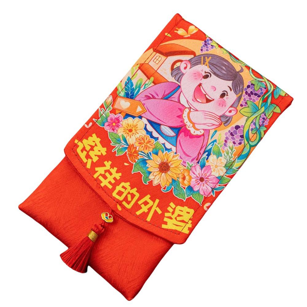 Chinese New Year Fabric Red Envelop Spring Festival Lucky Red Pockets  Dinner Party