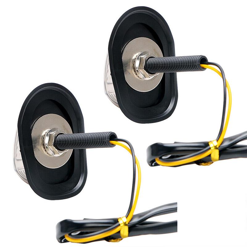 2PCS Motorcycle 12V LED Turn Signal Light Shift Lighting Blinker Flasher Indicator Universal Left Right for Honda Grom MSX125 MSX