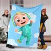 Cocomelon Theme Printed Blanket Perfect For Couch Bed Travel Outdoor Use Machine Washable Cozy Durable