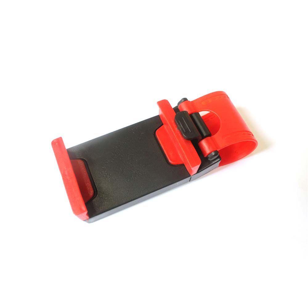 

Автомобільний тримач для телефону Підставка для мобільного телефону Автомобільний кронштейн для мобільного телефону Тримач для телефону на кермо автомобіля червоний