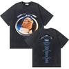 Rapper Rauw Alejandro Cosa Nuestra Vintage Washed T Shirt Men Women Hip Hop Fashion Pop Music Tshirt Mens Oversized Tshirts