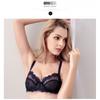 Sexy Lace Mesh Bra Plus Size Women Thin Cup Underwire Support With Double Hook Back
