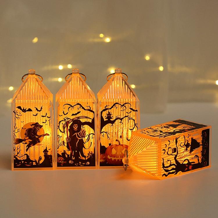 Halloween Lantern Night Light Party Supplies Indoor Outdoor Ornament Photo Props