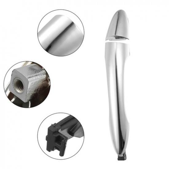 Rear Right Side Car Exterior Door Handle ONE for Kia Sportage Silver Tone