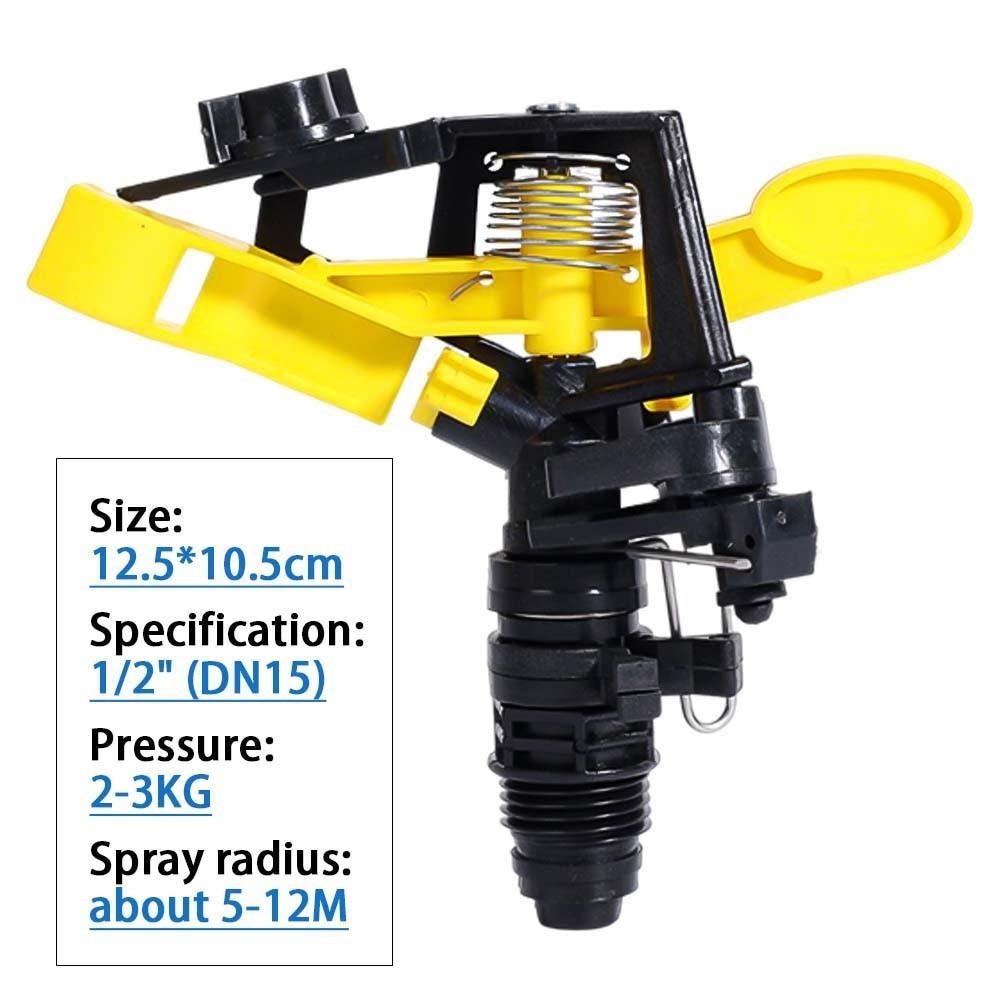 Plastic Jet Sprinkler Controllable Angle 360 Degree Watering Nozzle Automatic Rotating Sprinkler