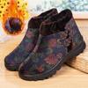 Scarpe Invernali Calde in Cotone Peluche da Donna Antiscivolo Suola Morbida Anziana Nonna Mamma Stivali in Cotone da Interno Esterno
