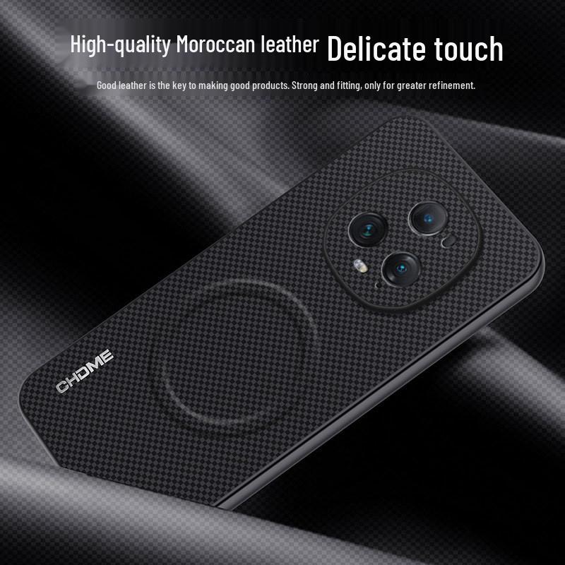 Honor Magic 5 Full Coverage Anti-drop Protective Case with Magnetic Buckle, Textured Design for Men & Women