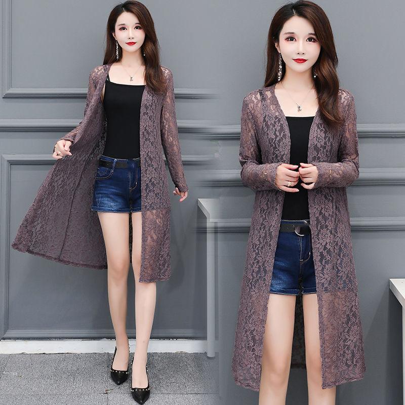 Women's Breathable Casual Thin Cardigan Plus Size Long Jacket