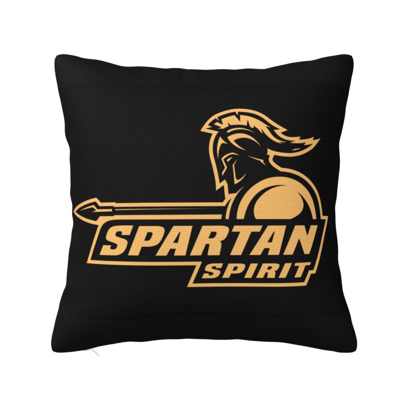 Luxury Sparta Spirit Spartan Skull Sofa Cushion Cover Velvet Throw Pillow Case for Living Room
