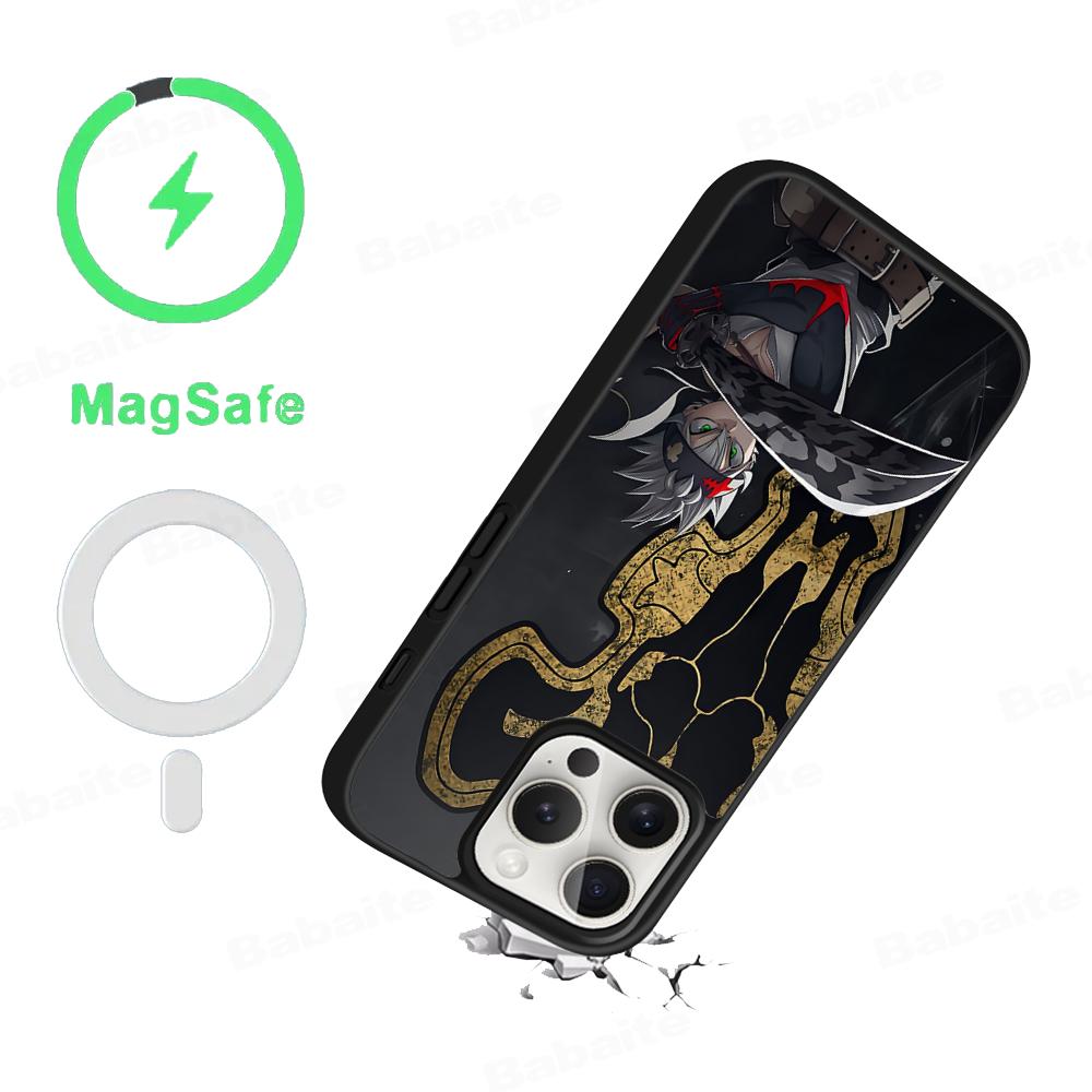 Black Clover Phone Case Magnetic Case For IPhone 18 16 14 13 12 11 15 Pro Max Plus For Magsafe Wireless Charge Cover