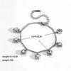 Elegant Personalized Double Heart Pendant Titanium Steel Necklace for Women