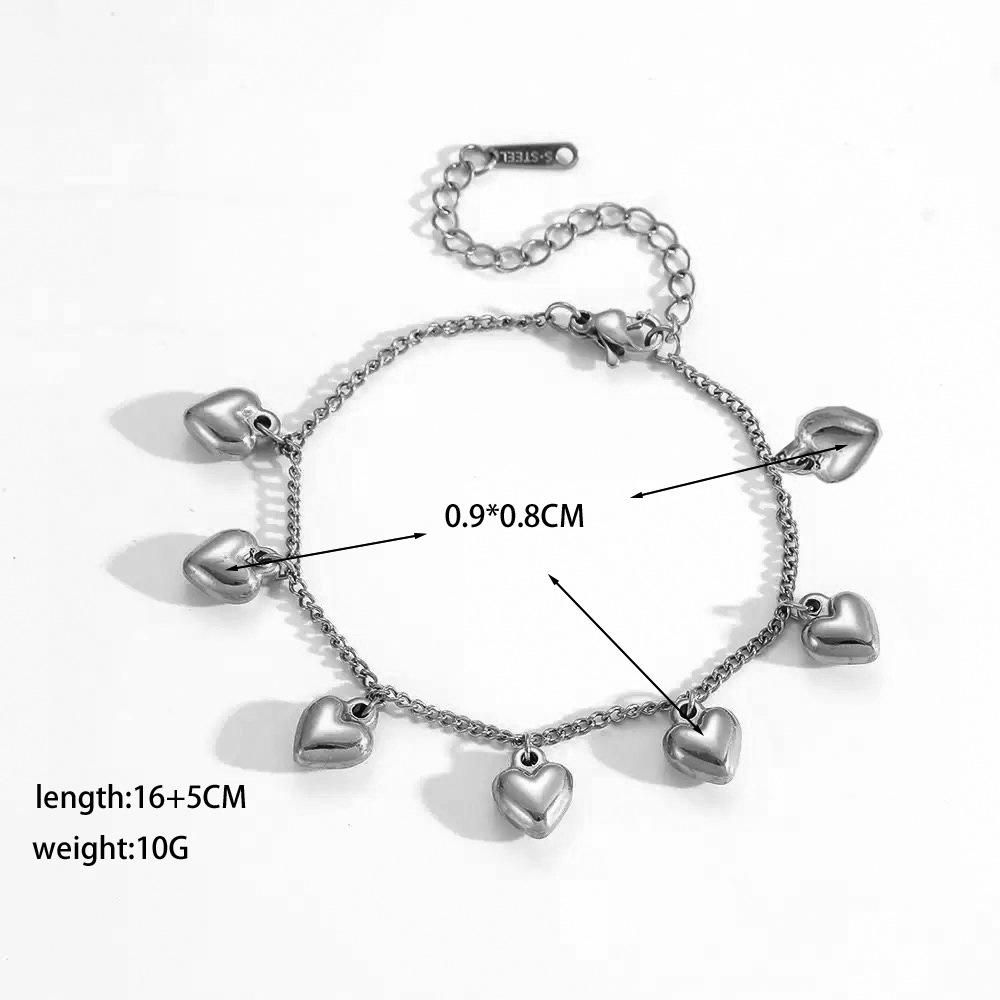 Elegant Personalized Double Heart Pendant Titanium Steel Necklace for Women