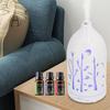 7 Color LED Essential Oil Diffuser with Hollow Out Design  Ultrasonic Aromatherapy Diffuser with Auto Shut Off, Ultra Quiet Oper