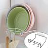 No Punching Face Basin Rack Wall Hanging Toilet Hook Shelf Multi-functional Bathroom Stand Folding Style