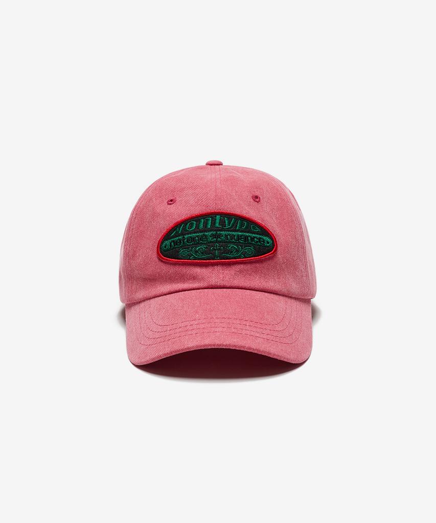 Nontaib Wappen Washed Ball Cap (Dark Pink)