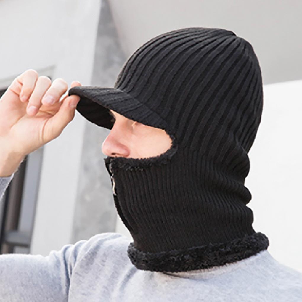 Winter Cold Weather Gear Neck Warmer, Muffler, Fur Brim Hat, All-in-one