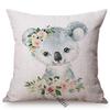 Nordic Animals Koala Duckling Bunny Pillow Case Cute Birthday Gift Kid'S Room Sofa Decoration Car Linen Cushion Cover Cojines