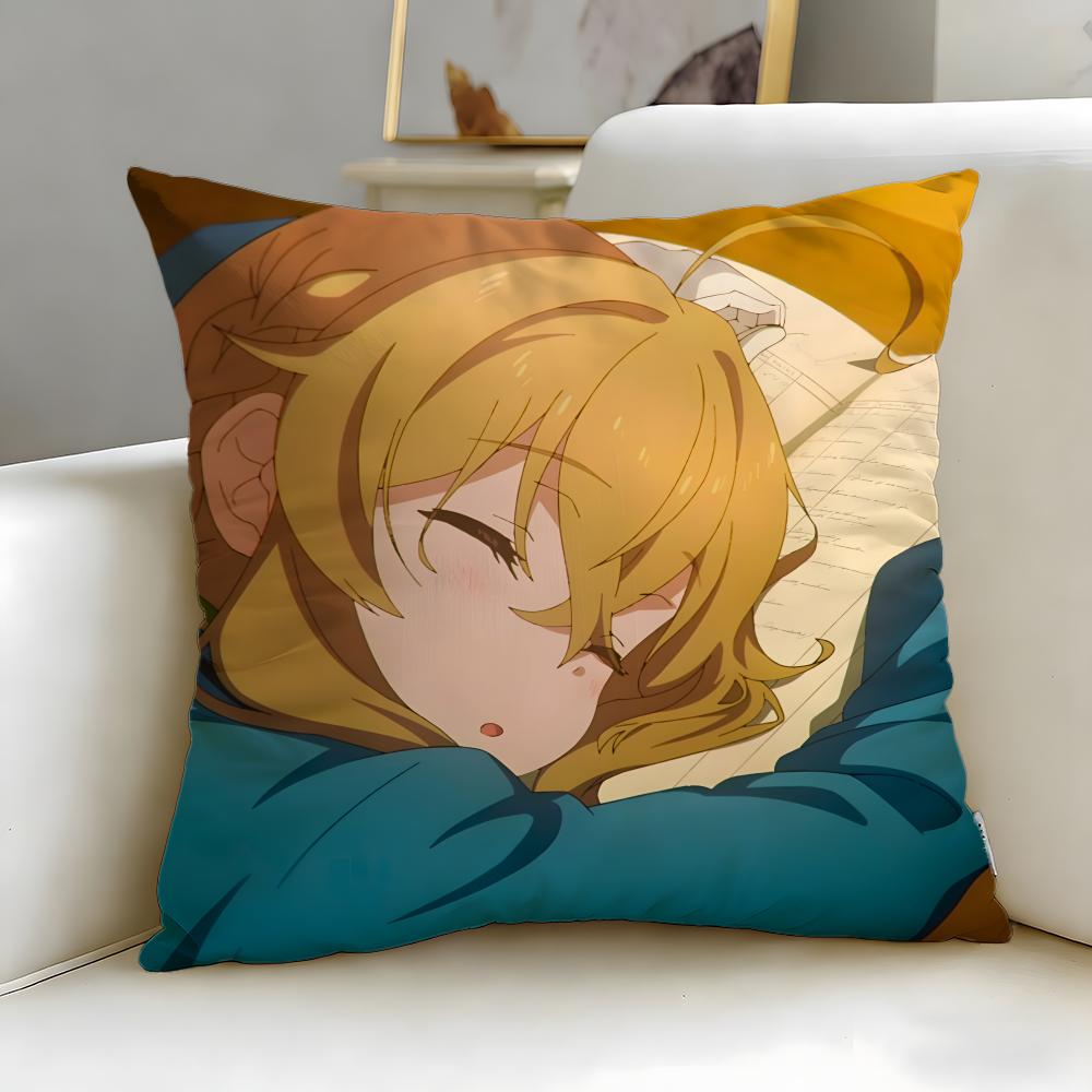 popular anime Silent Witch Cushion Cover Soft EasyWash Pillow Case Versatile for Couch Bed Travel and Office
