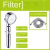Pressurized Shower Head One Key Water Stop Hand Filter Dechlorination Skin Care Shower High Pressure Head