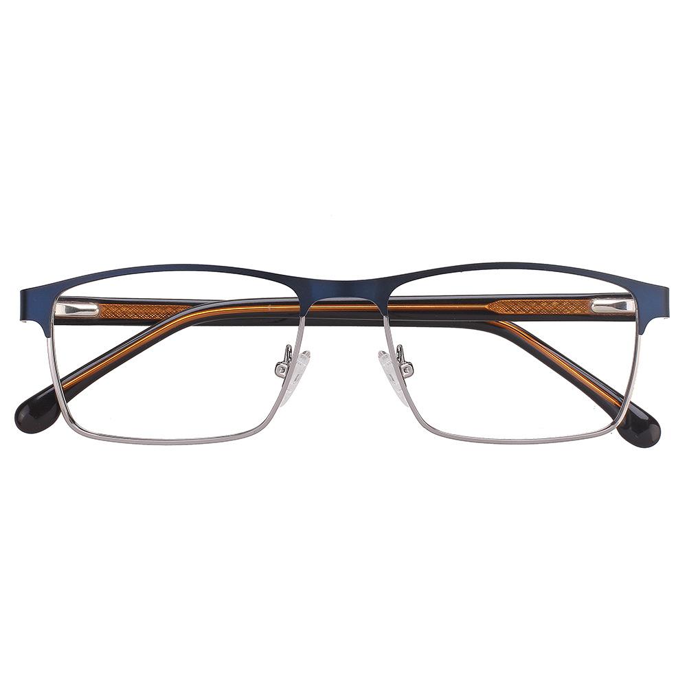 Quadratischer Rahmen Metall Herrenbrillengestell Brille Geschäftsbrille High-End Casual Style Brillengestell