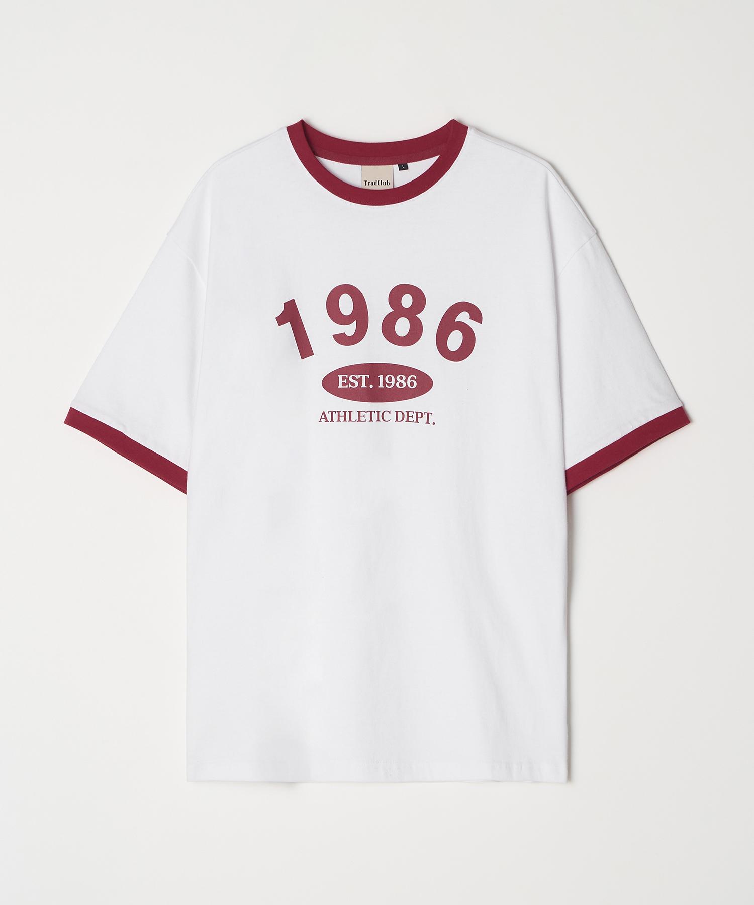 Trade Club 1986 Ringer Tee Red Red/L