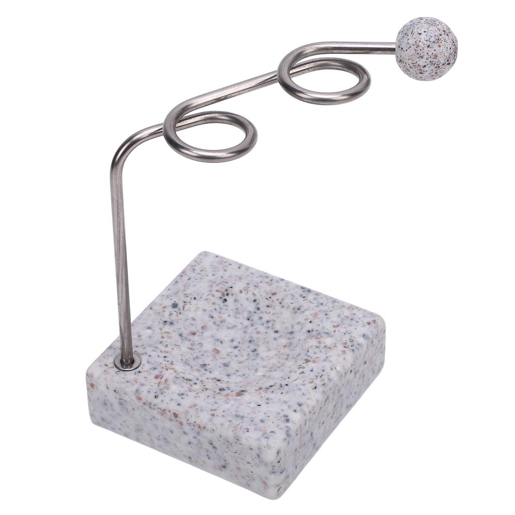 Toothbrush Holder Stainless Steel Bracket and Resin Base Cute Modern Tooth Brush Organizer for Bathroom