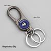 Men's Titanium Alloy Key Chain Pendant with Stainless Steel Ring