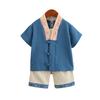 Jungen Sommer Tang Anzug Anzug Retro Hanbok Baby Sommer Chinesischen Stil Kinder Tide Jungen Baumwolle Leinen